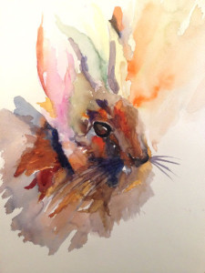 Rabbit - Watercolor